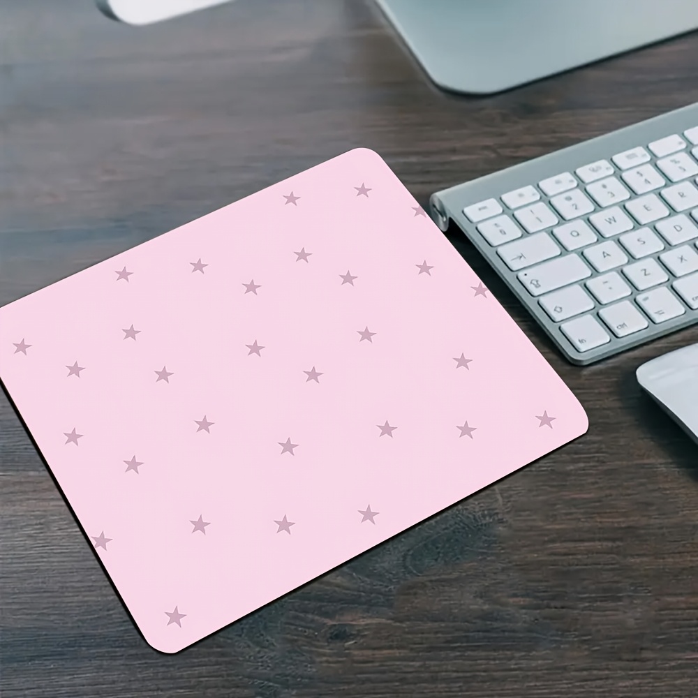 Laptop Accessories Pink - Pembe Yıldız Mouse Pad Kaymaz Sevimli