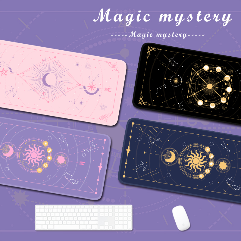 Laptop Accessories For Girls - Sihirli ay yıldızı mor ekstra büyük