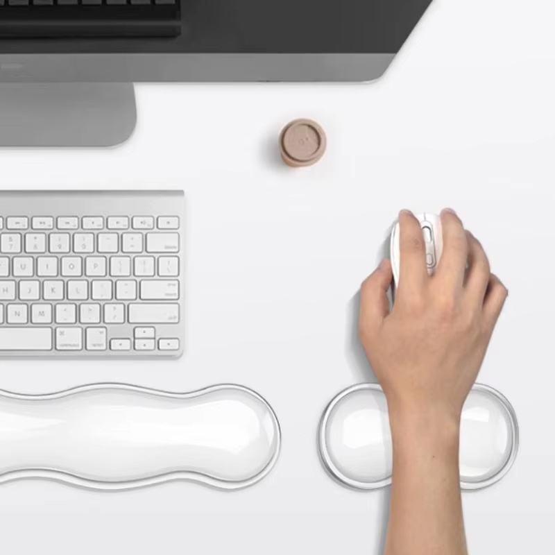 Laptop Accessories For Wrist Support - Şeffaf Mouse Pad ve Bilek Desteği,