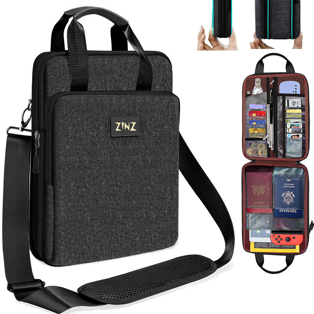 Laptop Accessories Travel Case - Değişken kapasite ve kayış ile 12.9-13