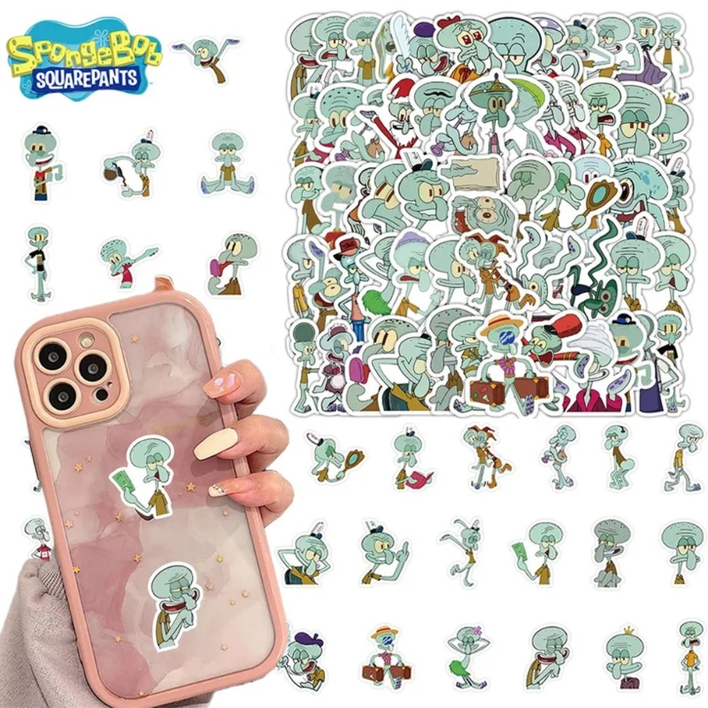 Laptop Accessories Gadgets - 60 adet SpongeBob Squidward Tentacles dekoratif