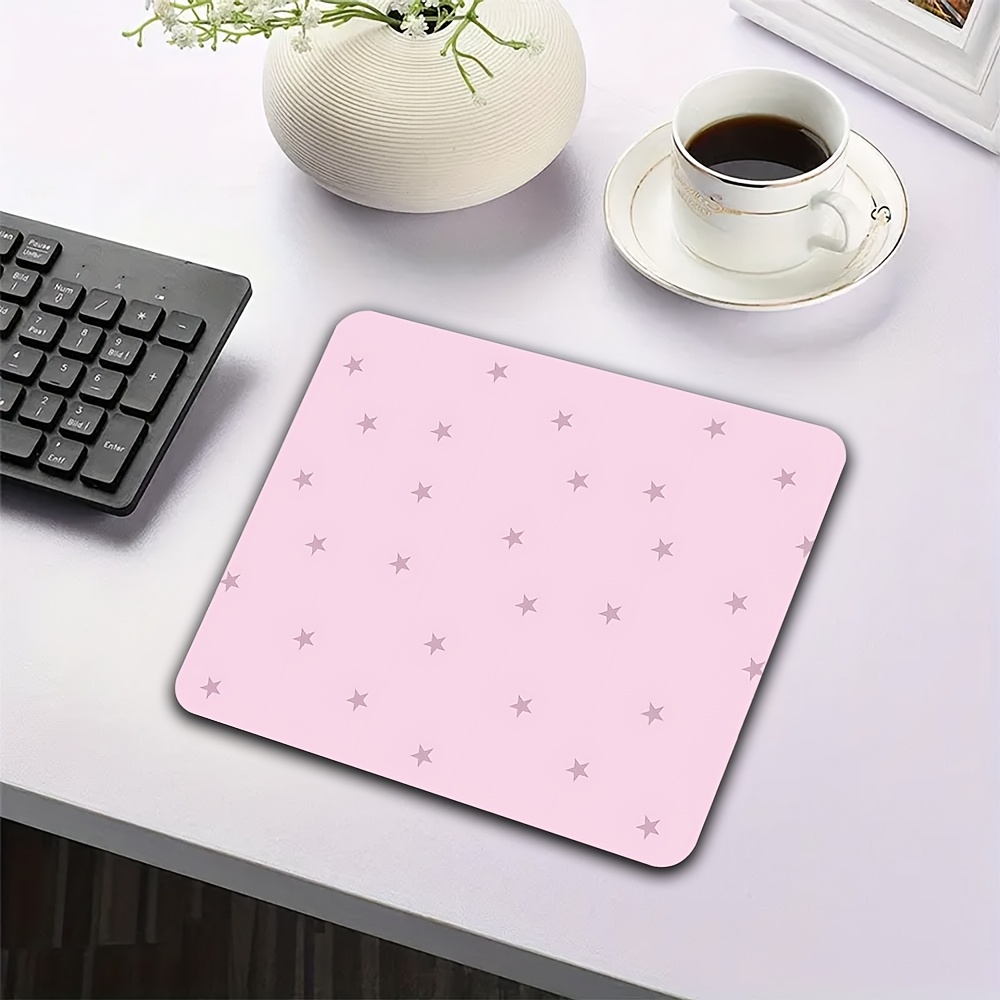 Pembe Yıldız Mouse Pad Kaymaz  - Laptop Accessories Pink incelemesi ve fiyatı