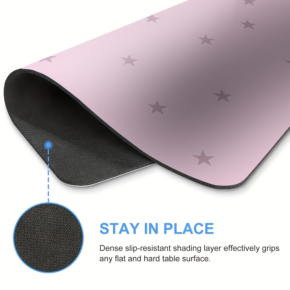 Pembe Yıldız Mouse Pad Kaymaz  - Laptop Accessories Pink incelemesi ve fiyatı