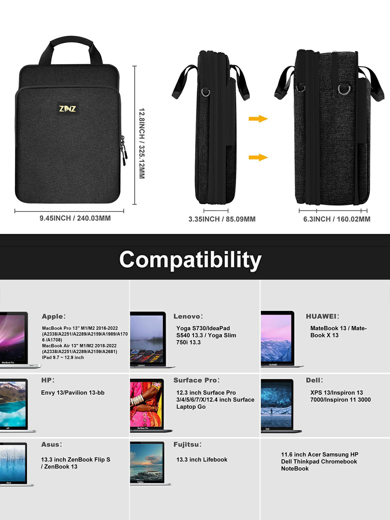 Değişken kapasite ve kayış ile - Laptop Accessories Travel Case incelemesi ve fiyatı