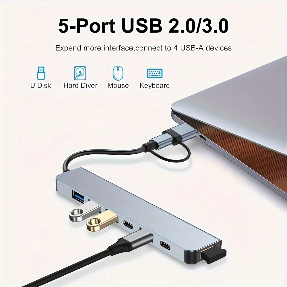 2'si 1 Arada USB3.0 Hub 7 Port - Laptop Accessories Gadgets incelemesi ve fiyatı