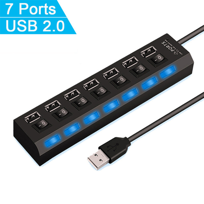 7 Port USB 2.0 Hub Splitter Di - Laptop Accessories Gadgets incelemesi ve fiyatı